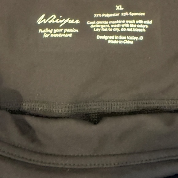 Whisper Milan Legging 2.0 - Black, Size XL - New With Tags! - Picture 8 of 9